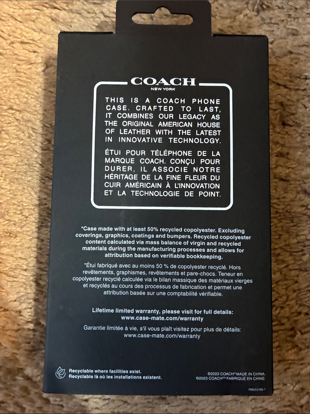 Coach Black Branded Phone Case Box - Picture 2 of 11